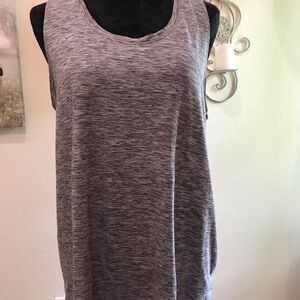 Athletic Works Purple Gray Relaxed Tank Top